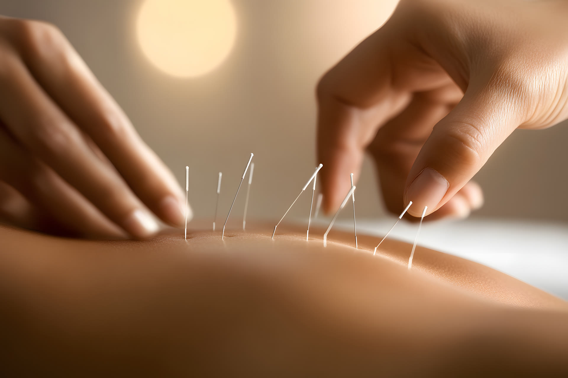 鍼灸施術の様子